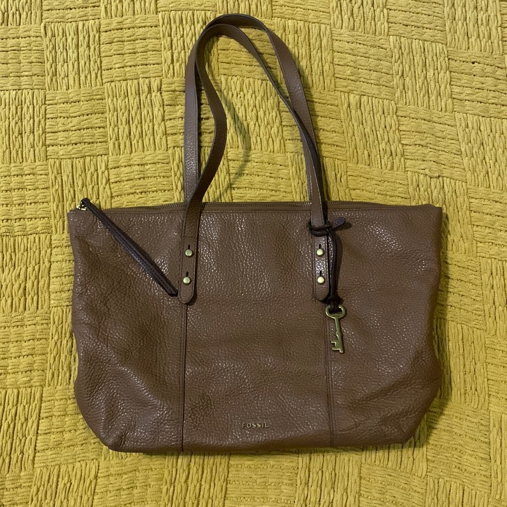 Fossil large leather bag GUC